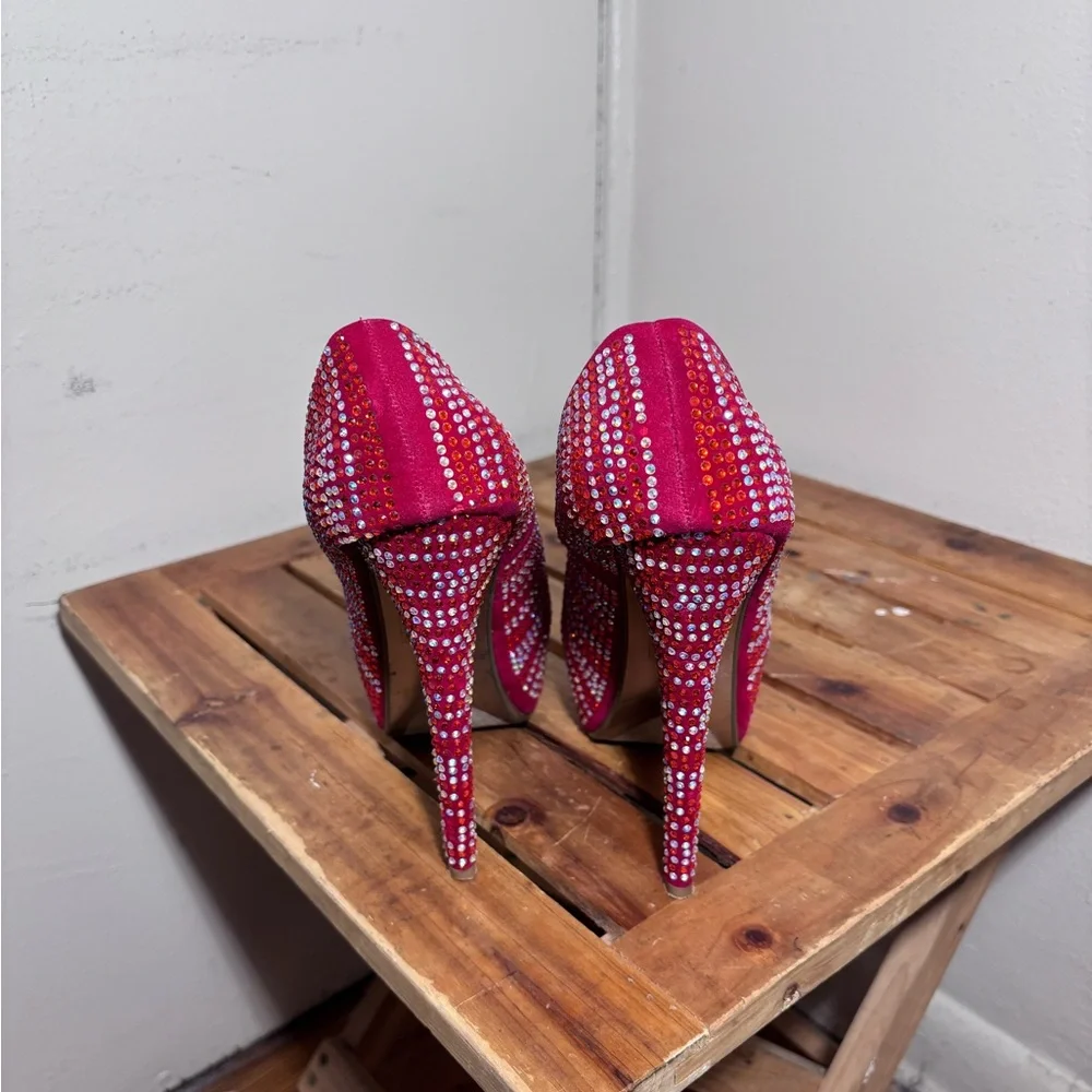 Desire by Jacobies Studded Stiletto Platform Heels